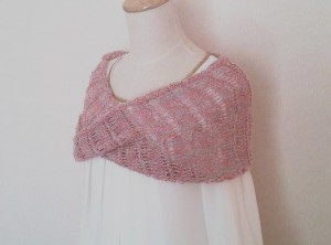 春色のかわいいショール♪編み物しましょ。