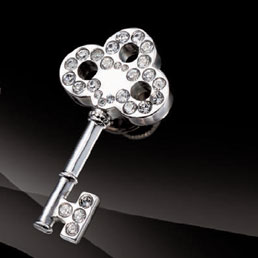 ラペルピン クリスタルグレースKEY(BXキー)